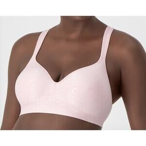 Bali Women's 40DD Hush Pink Swirl Comfort Revolution Wireless Bra G6-36